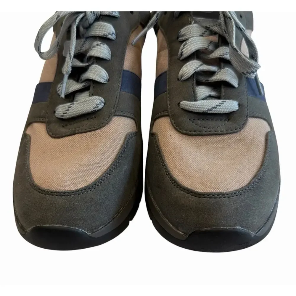 SOUL Naturalizer Charlie Sneaker Women's 9.5 Gray Blue Retro Lace Up Lifestyle